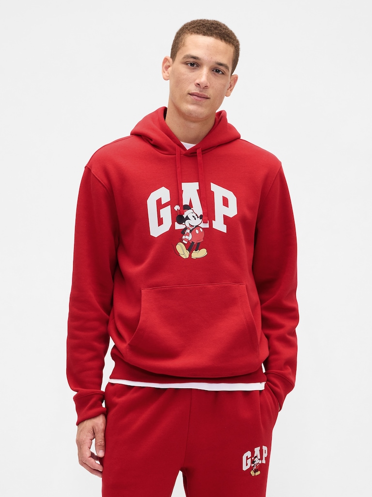 Disney × Mickey Mouse Relaxed Logo Hoodie