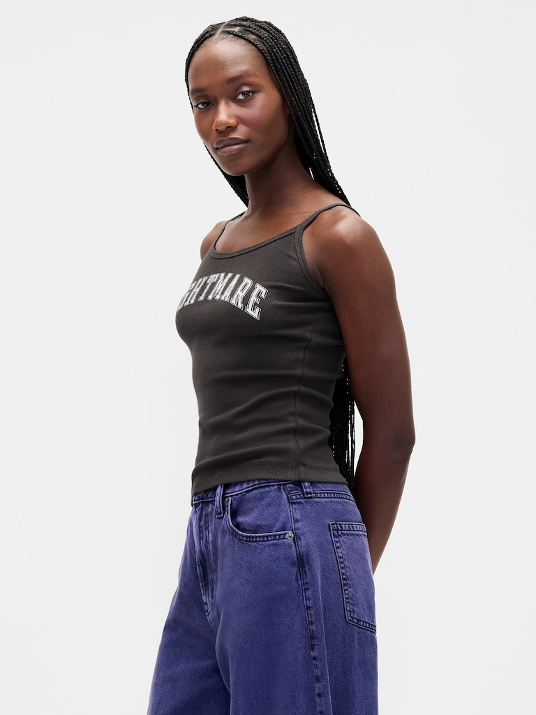 Gap × Disney Tim Burton’s The Nightmare Before Christmas Mini Rib Tank Top
