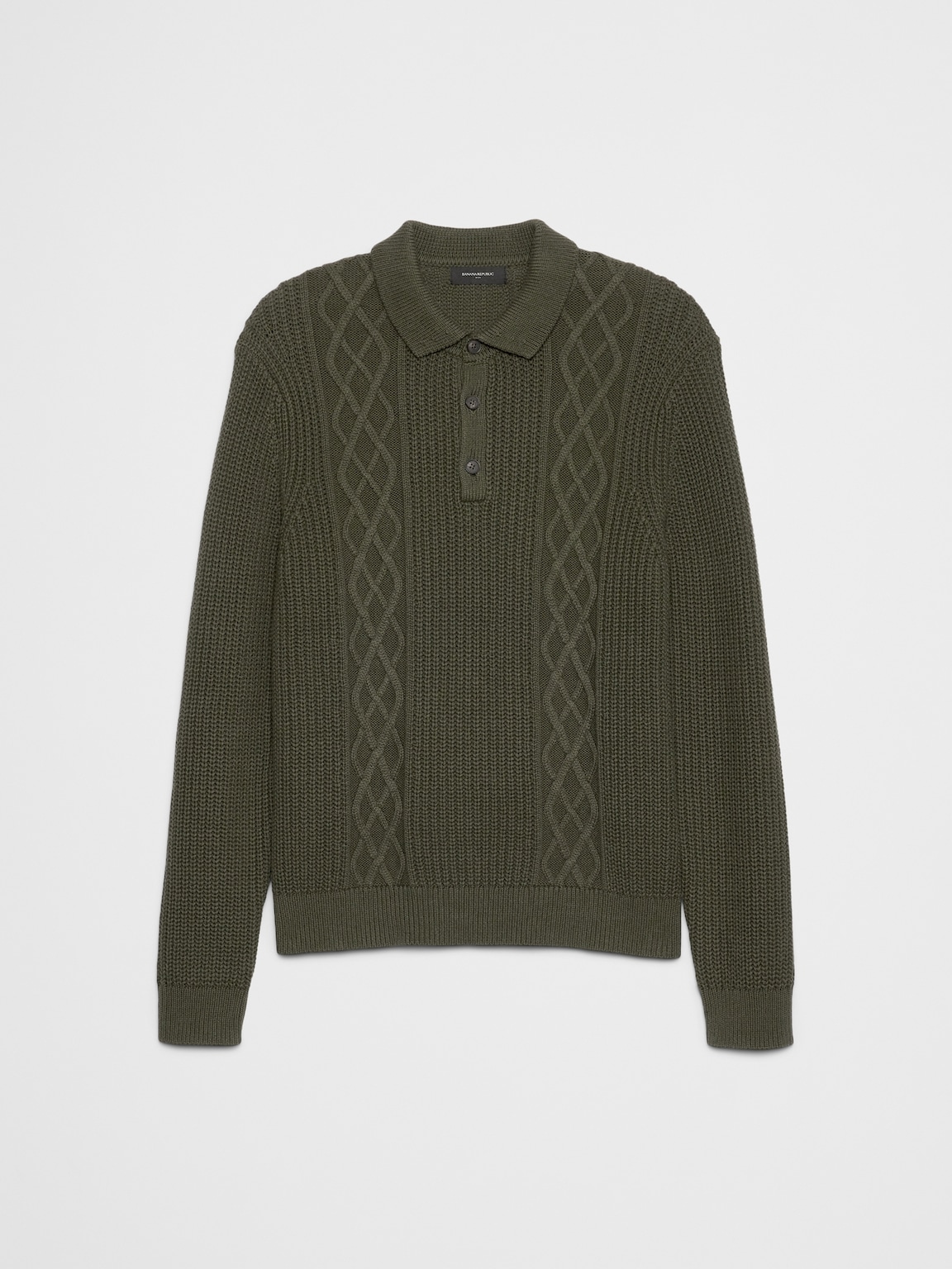 Cable Sweater Polo