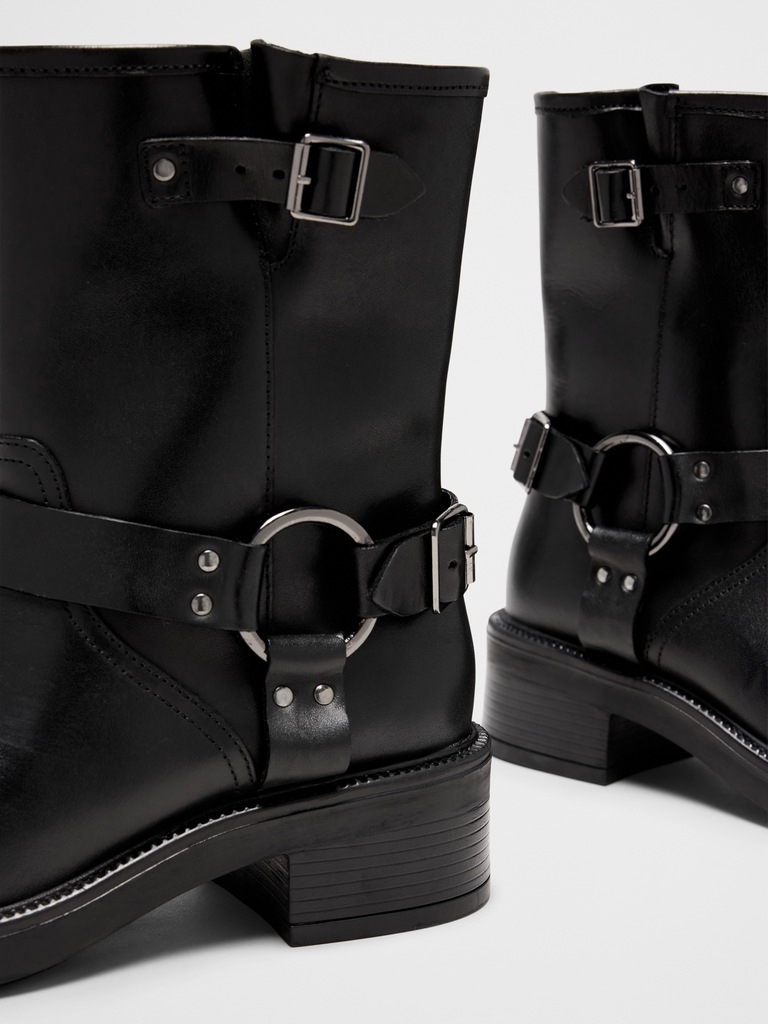 Leather Moto Boot