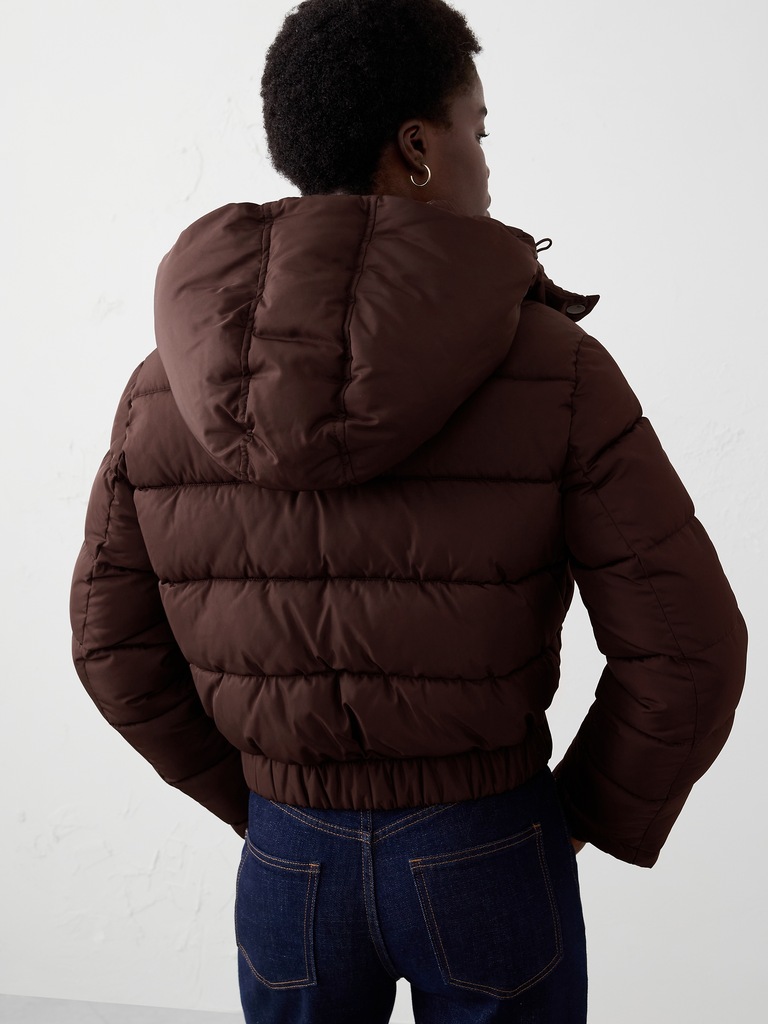 Short Hooded Puffer Jacket