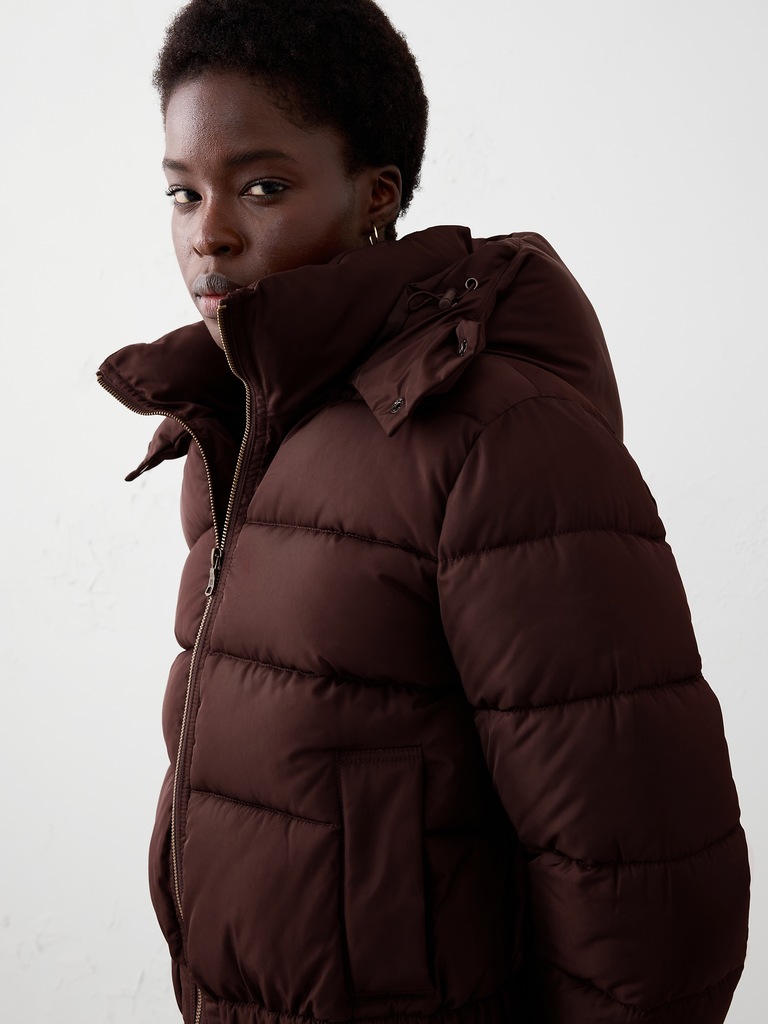 Short Hooded Puffer Jacket