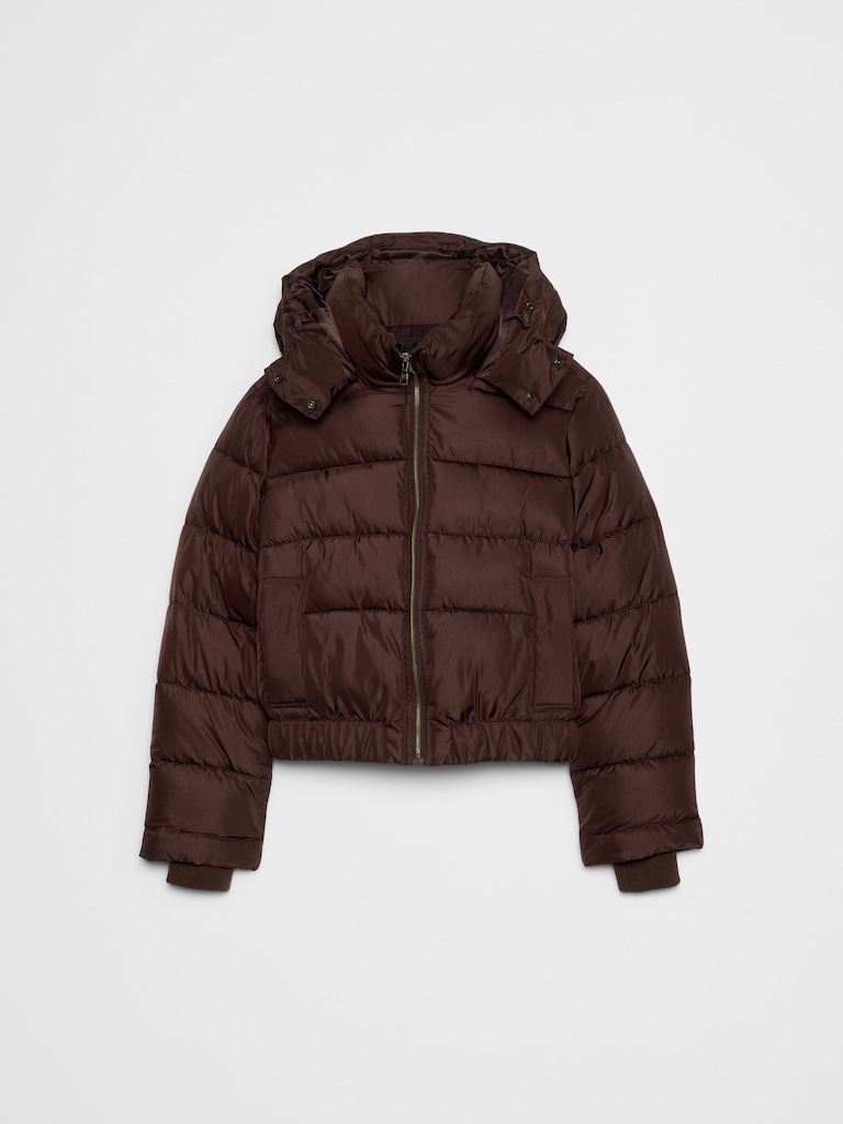 Short Hooded Puffer Jacket