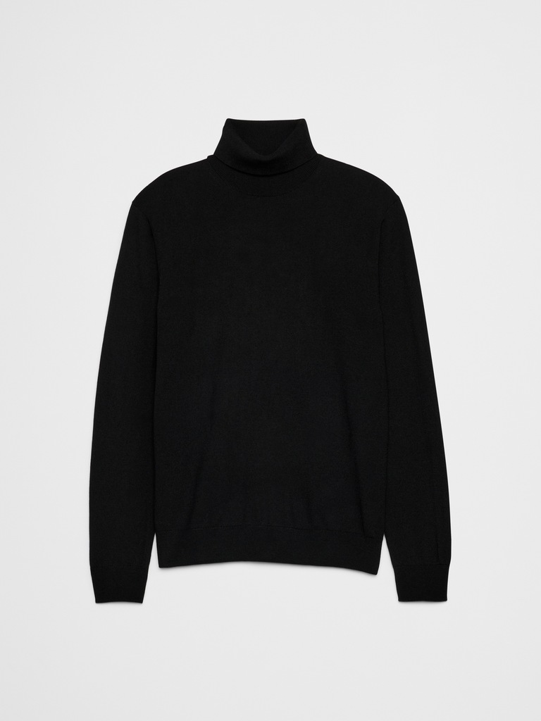 Merino Wool Turtleneck Sweater