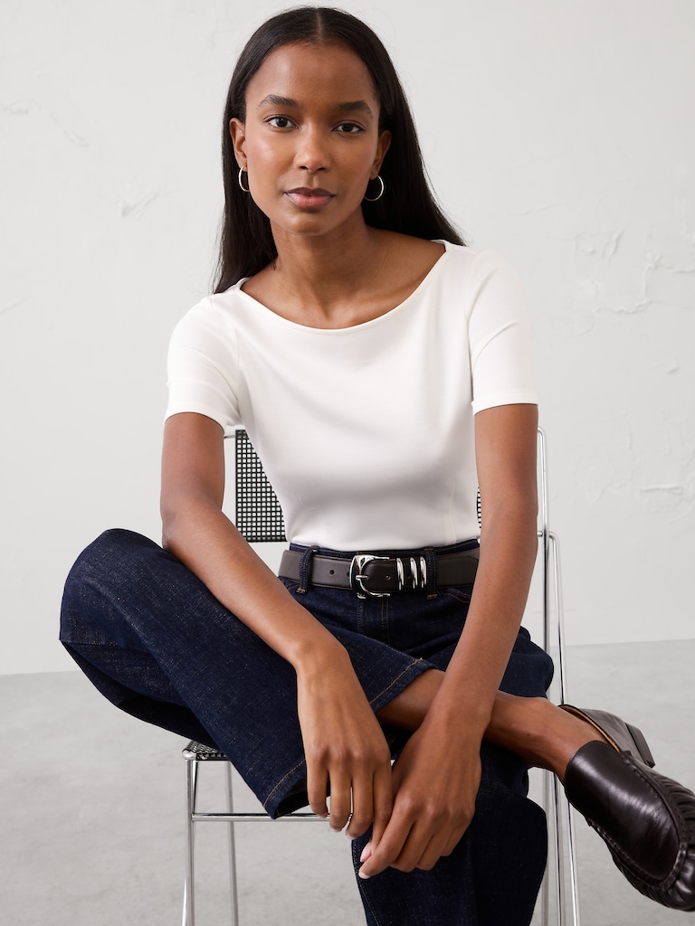 Soft Touch Seamed Top