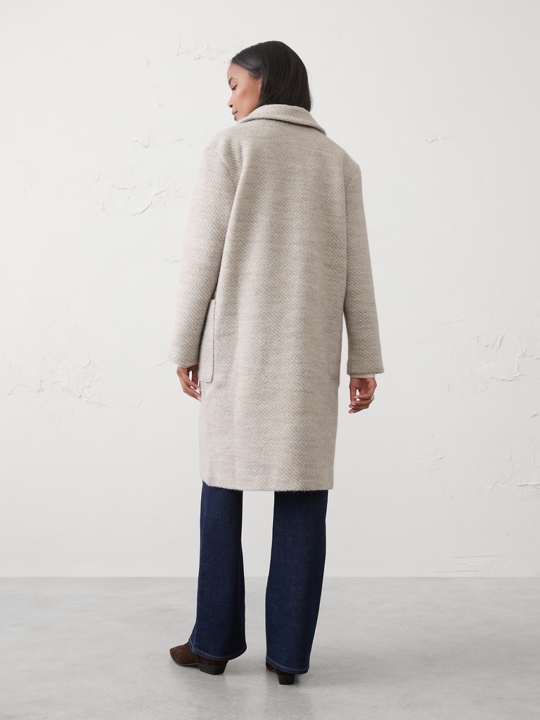 Knit Long Mac Coat