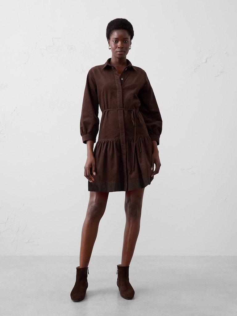 Corduroy Mini Dress