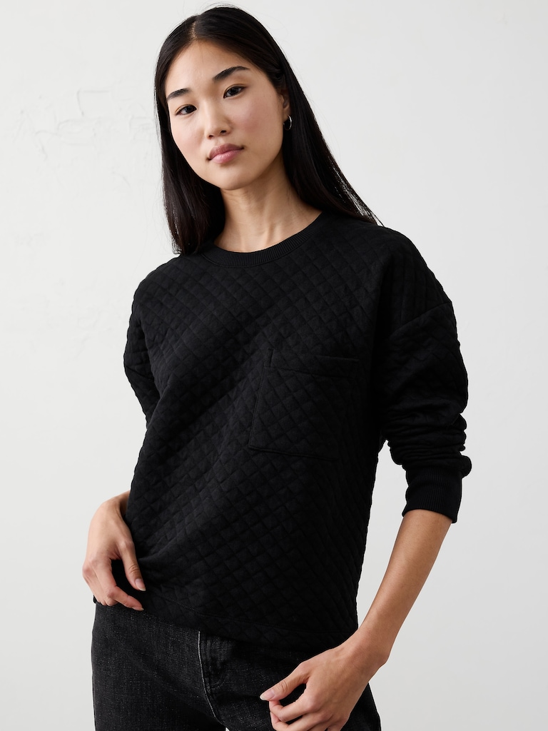 Quilted Sweatshirt