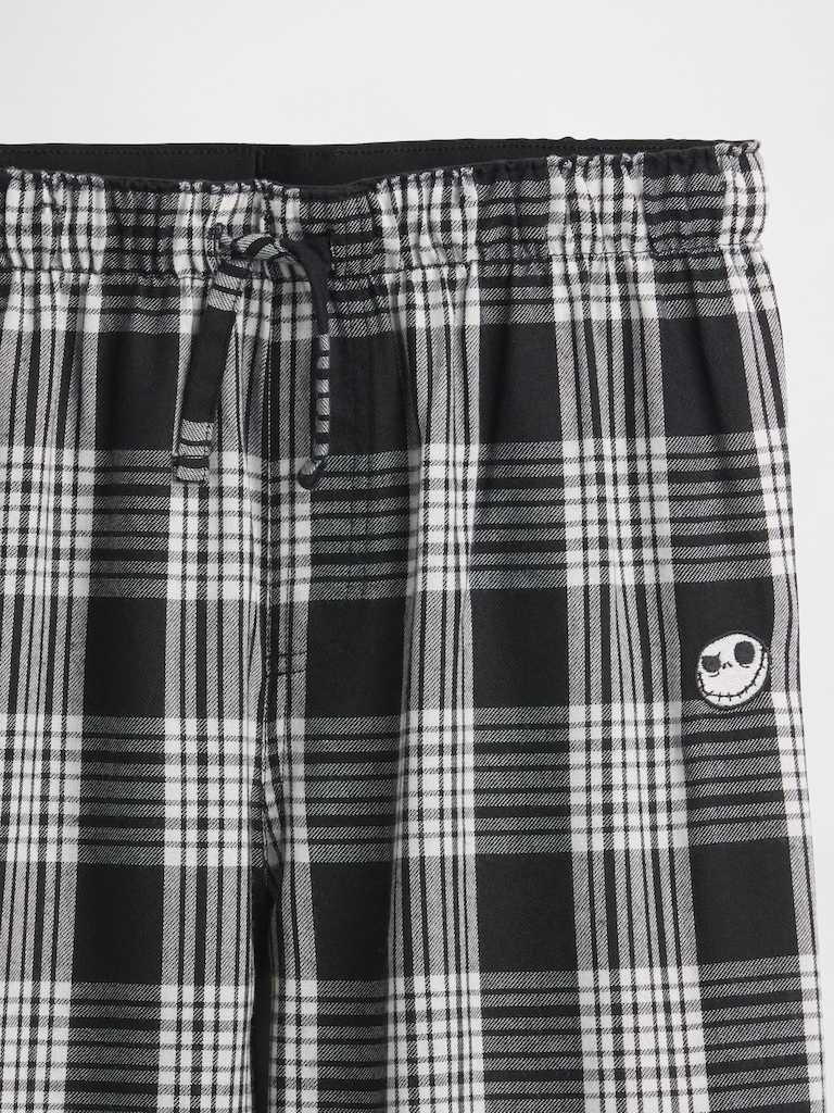 Gap × Disney Tim Burton’s The Nightmare Before Christmas Kids Skull Flannel PJ Pants