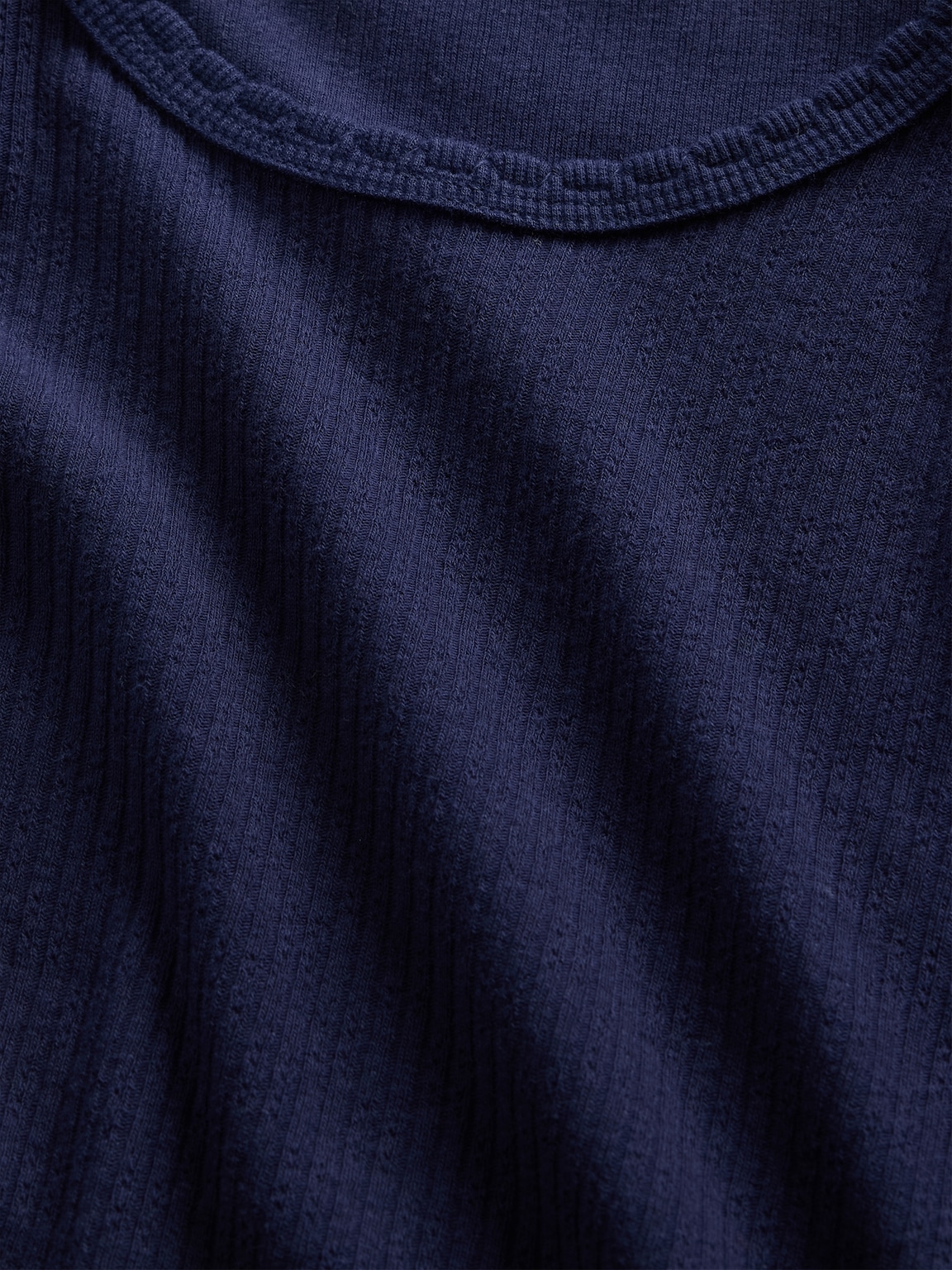 Pointelle Rib T-Shirt