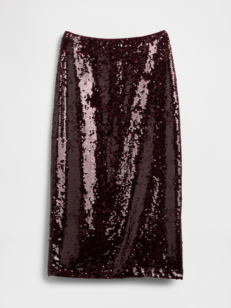 Sequin Maxi Skirt