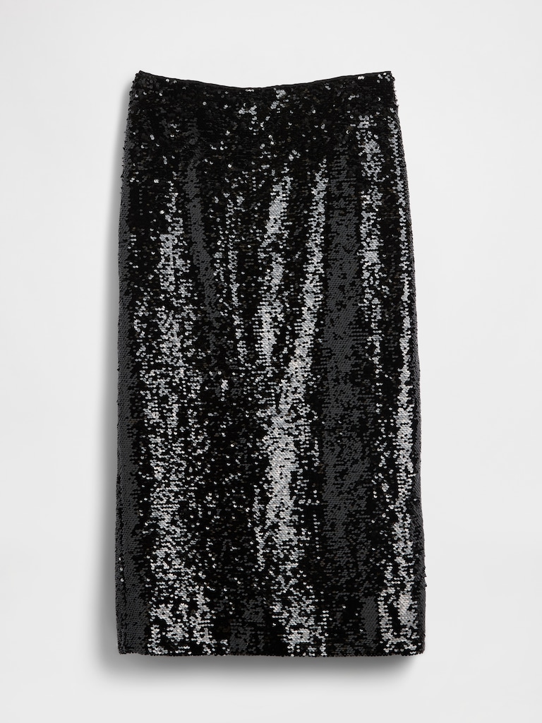 Sequin Maxi Skirt