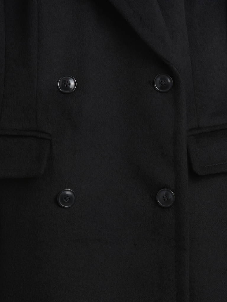 Wool-Blend Chesterfield Coat