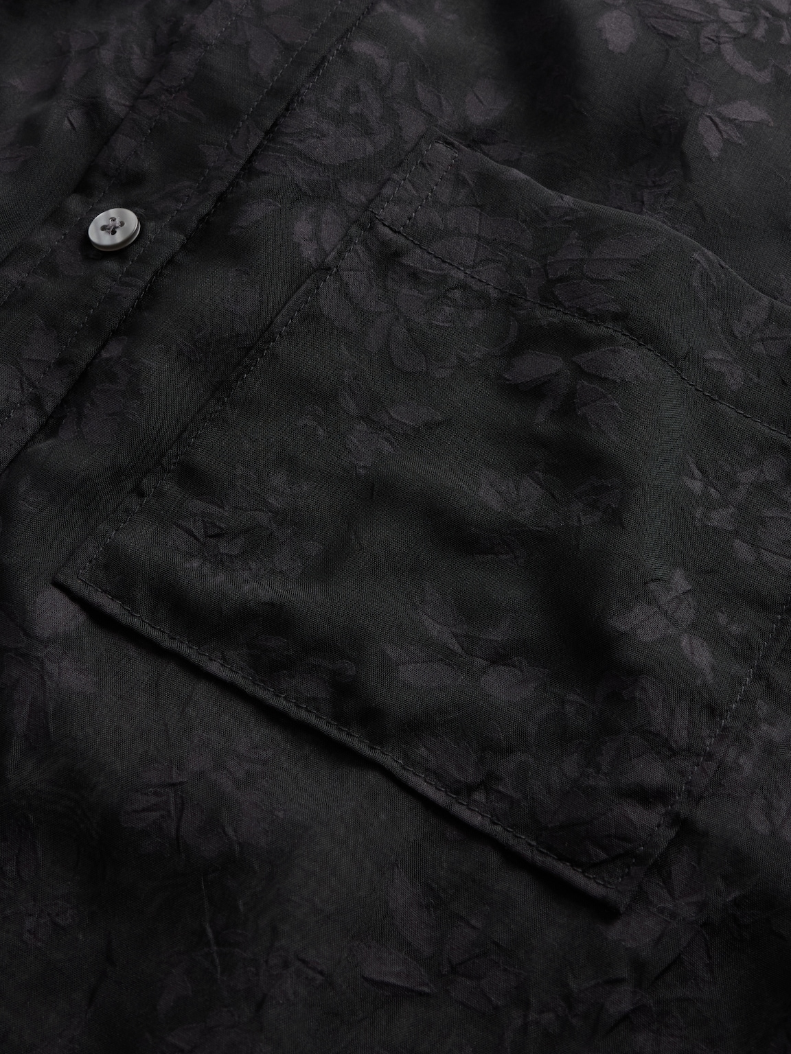 Sheer Straight-Hem Crop Shirt