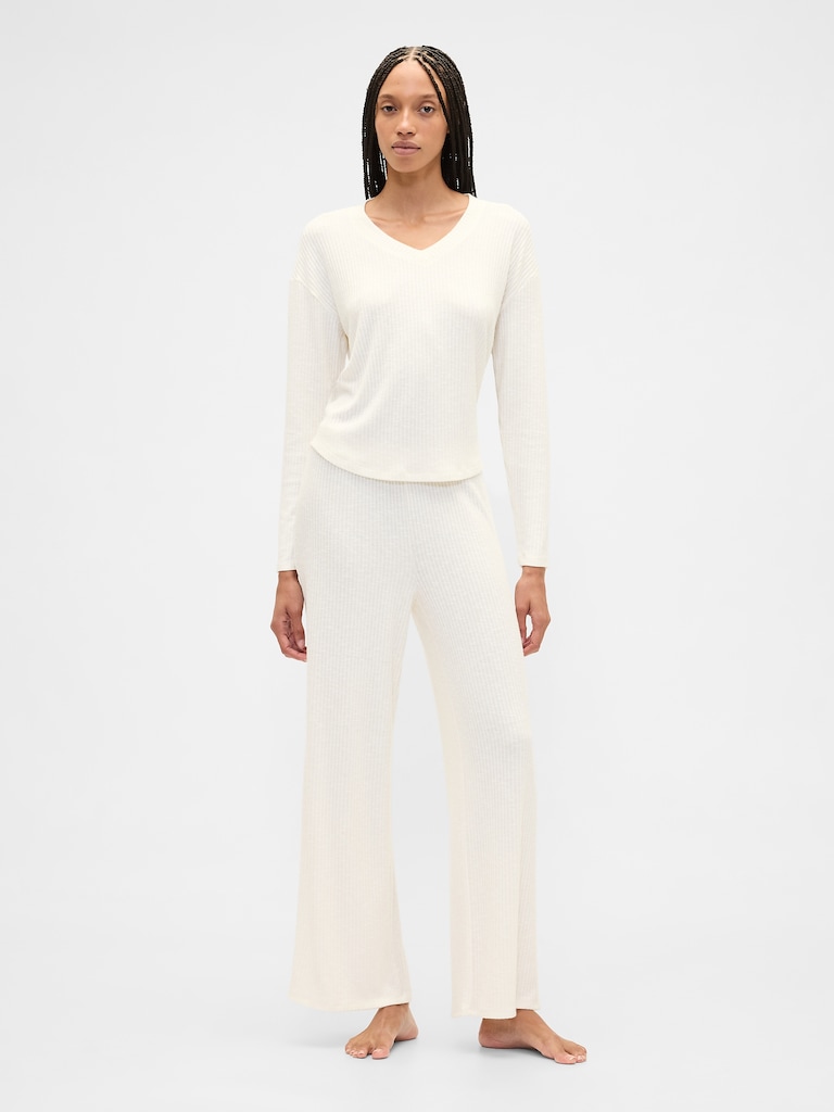 Relaxed Wide-Leg PJ Pants