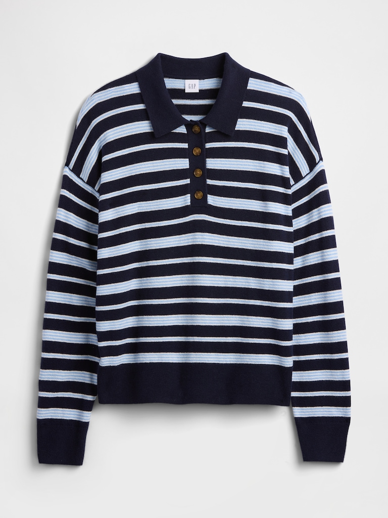 CashSoft Relaxed Sweater Polo Shirt