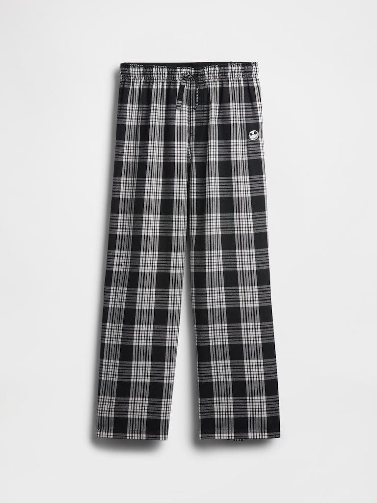 Gap × Disney Tim Burton’s The Nightmare Before Christmas Kids Skull Flannel PJ Pants