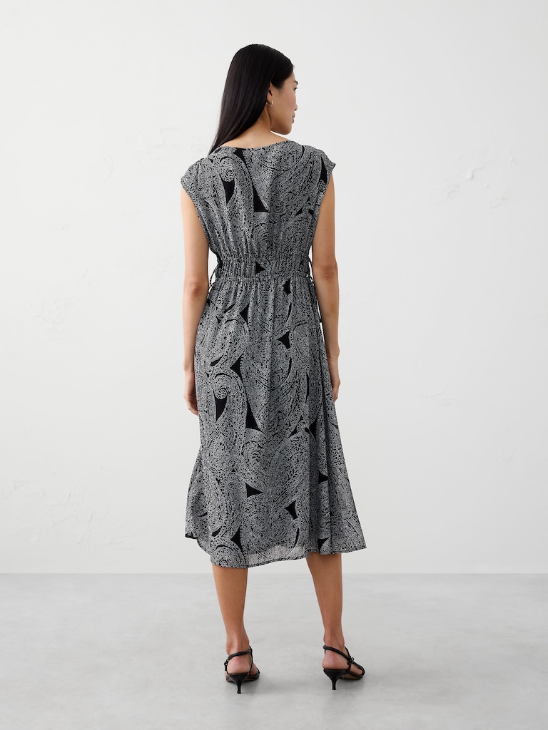 Side-Tied Midi Dress