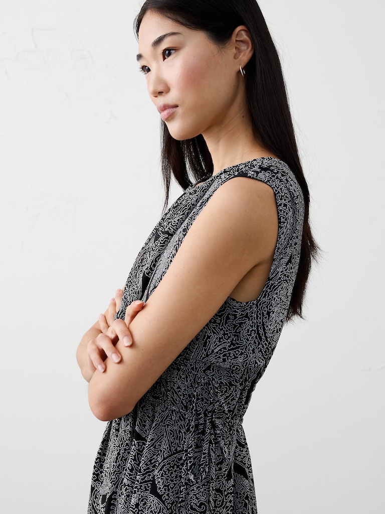 Side-Tied Midi Dress