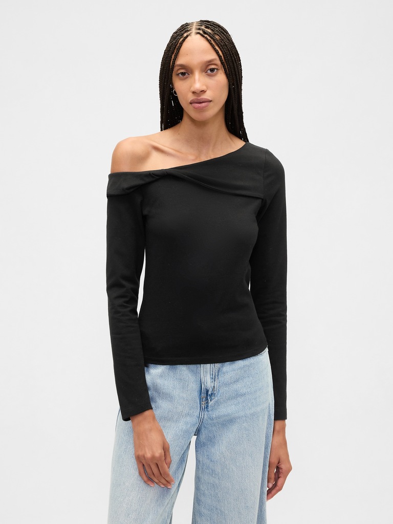Stretch One-Shoulder Top