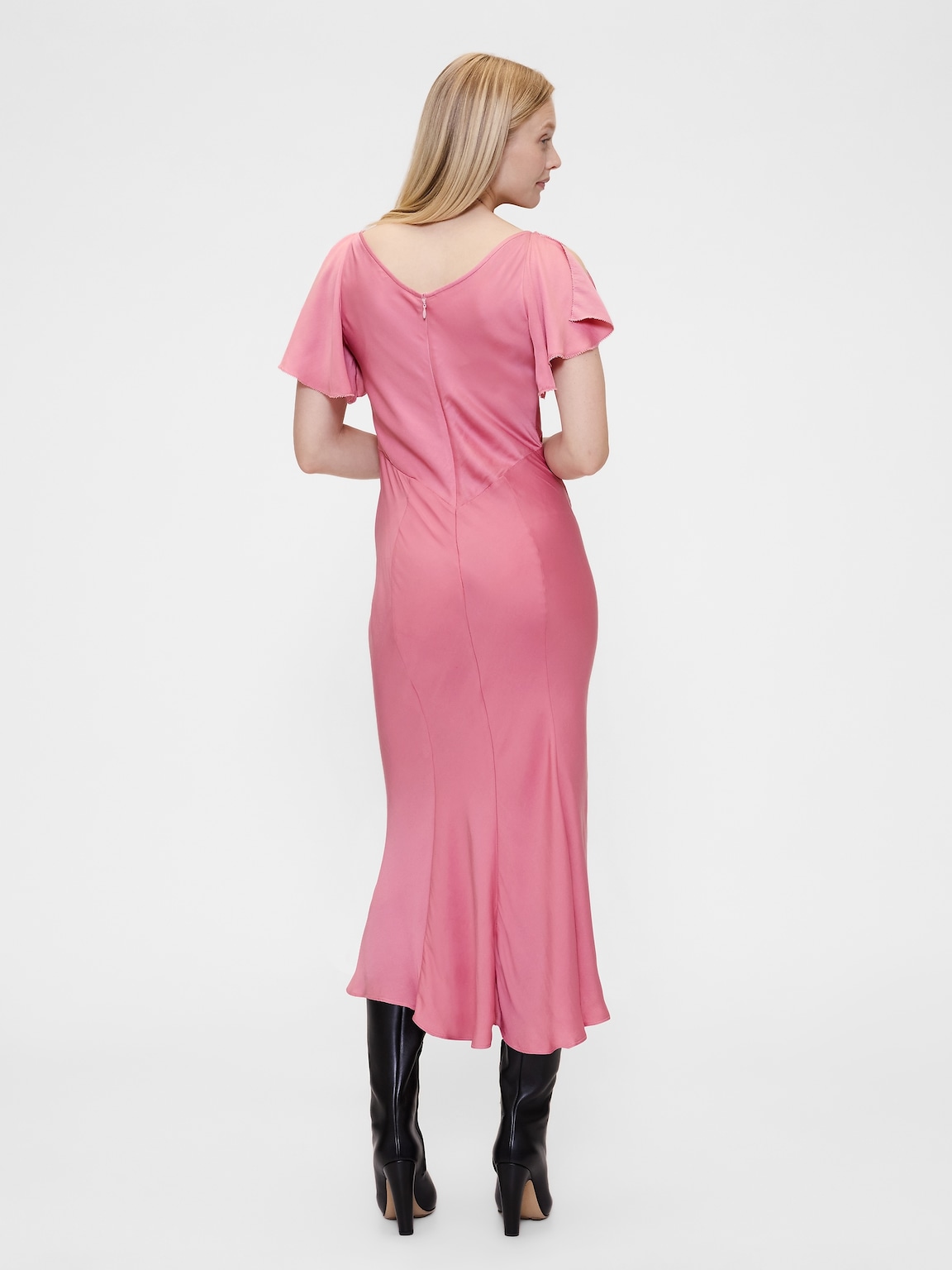 GapStudio Satin Midi Dress