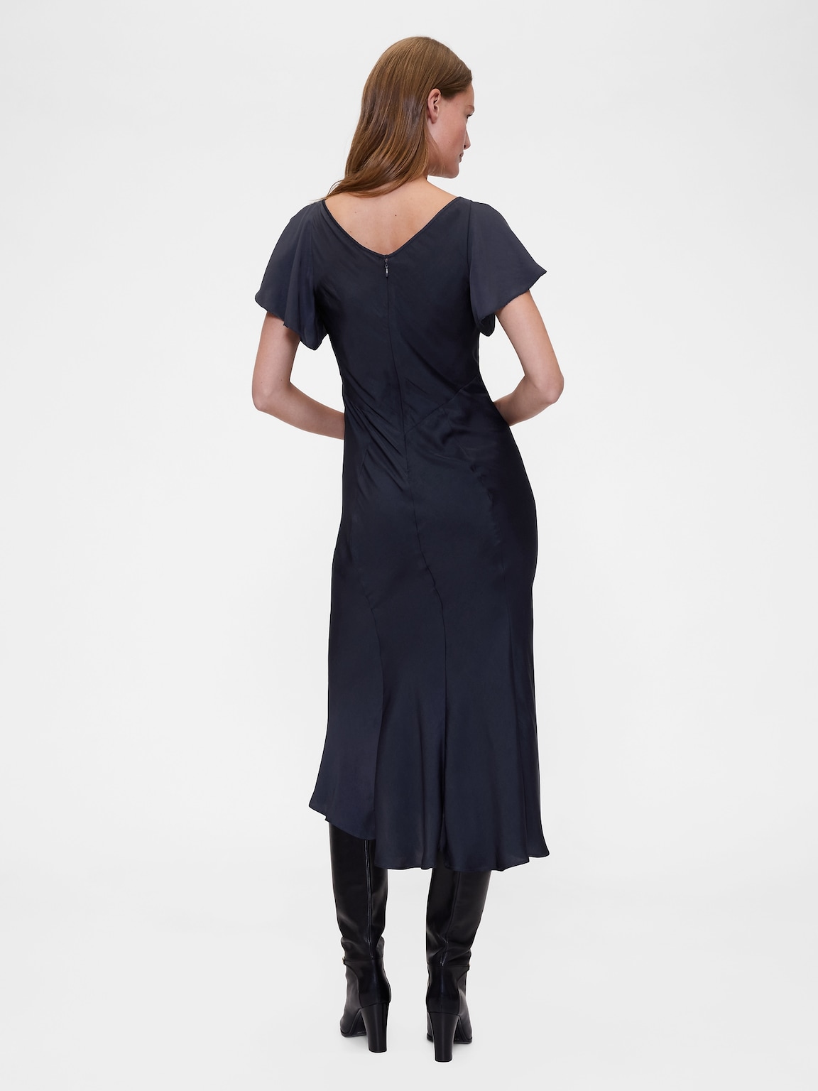 GapStudio Satin Midi Dress