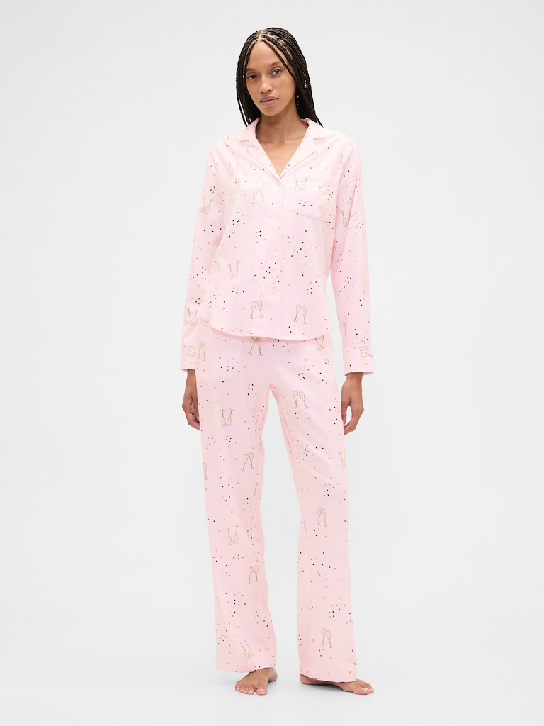 Relaxed Flannel Sleep Shirt