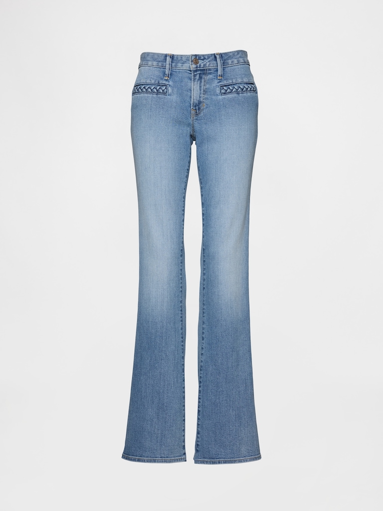 Low Rise Braided Pocket Long & Lean Jeans