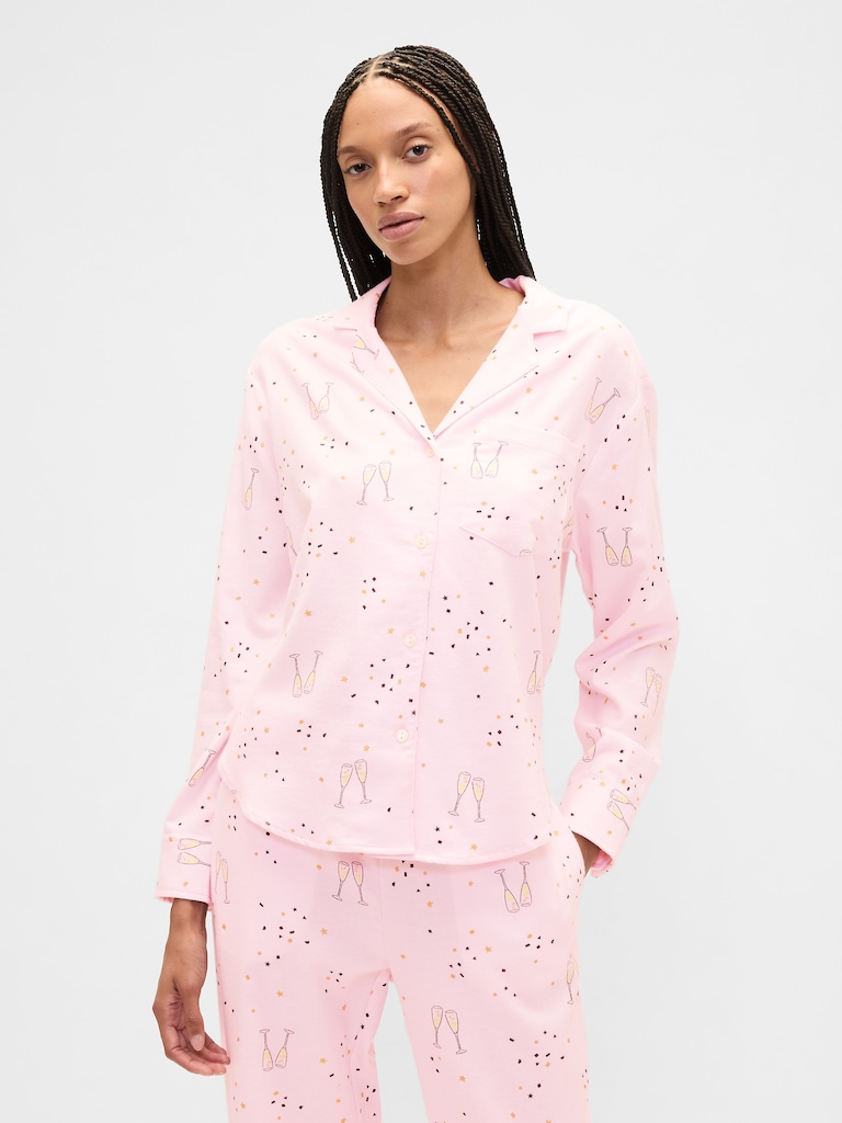 Relaxed Flannel Sleep Shirt