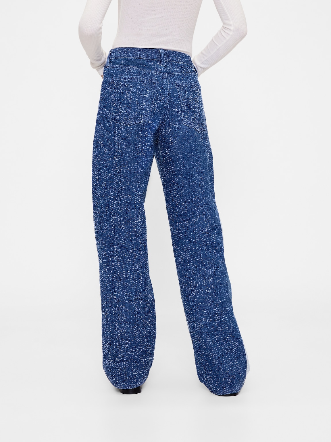 GapStudio Low Rise Denim Tweed Loose Jeans