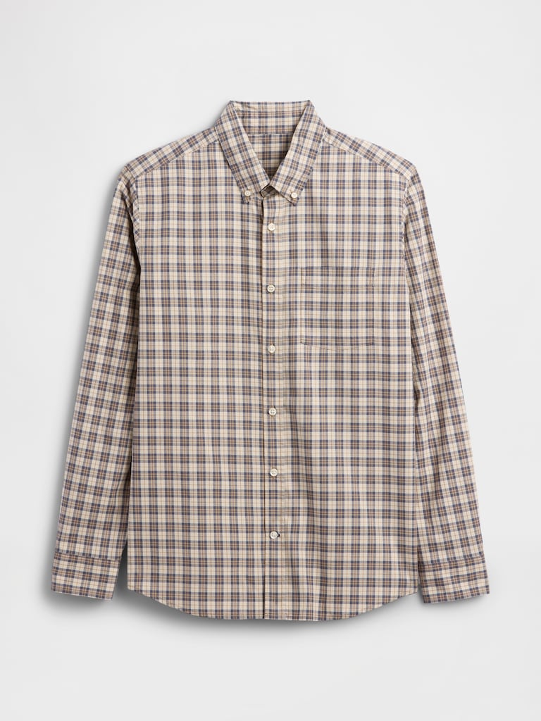 Stretch Poplin Shirt in Standard Fit