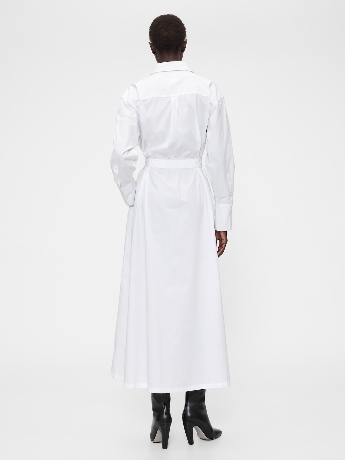 GapStudio Poplin Belted Maxi Shirtdress