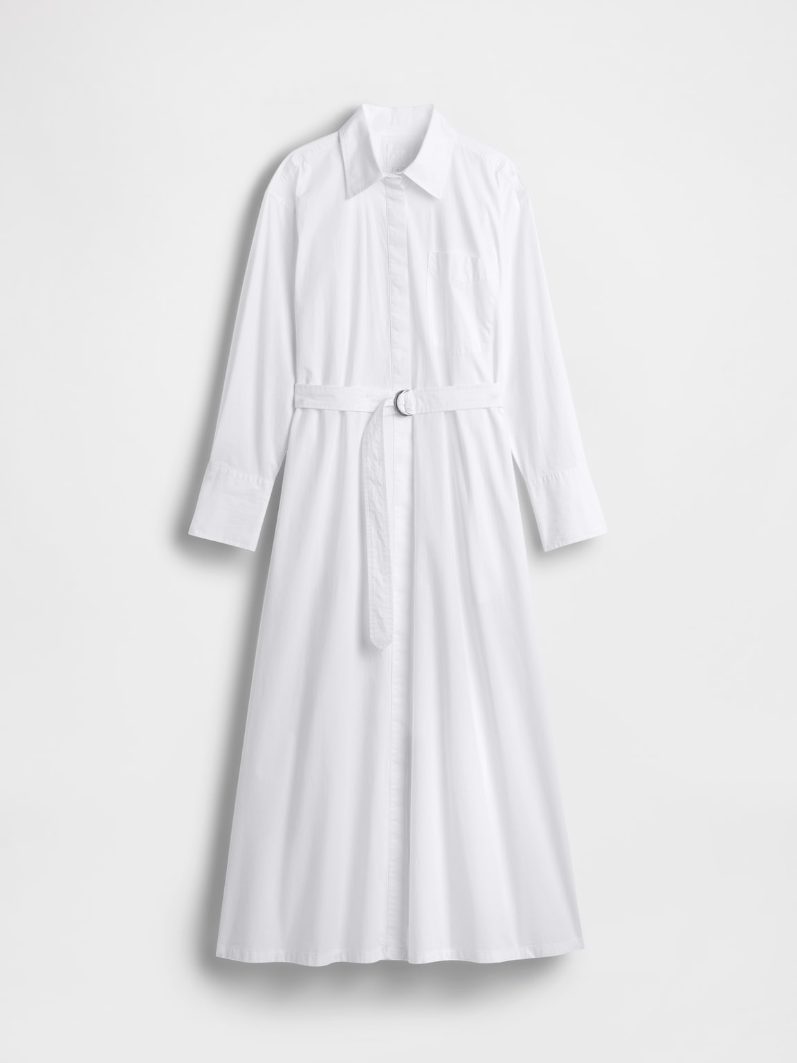 GapStudio Poplin Belted Maxi Shirtdress
