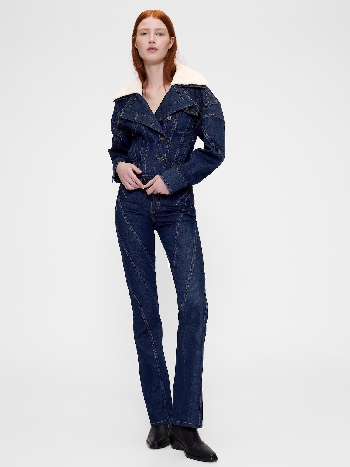 GapStudio High Rise Seamed Boot Jeans