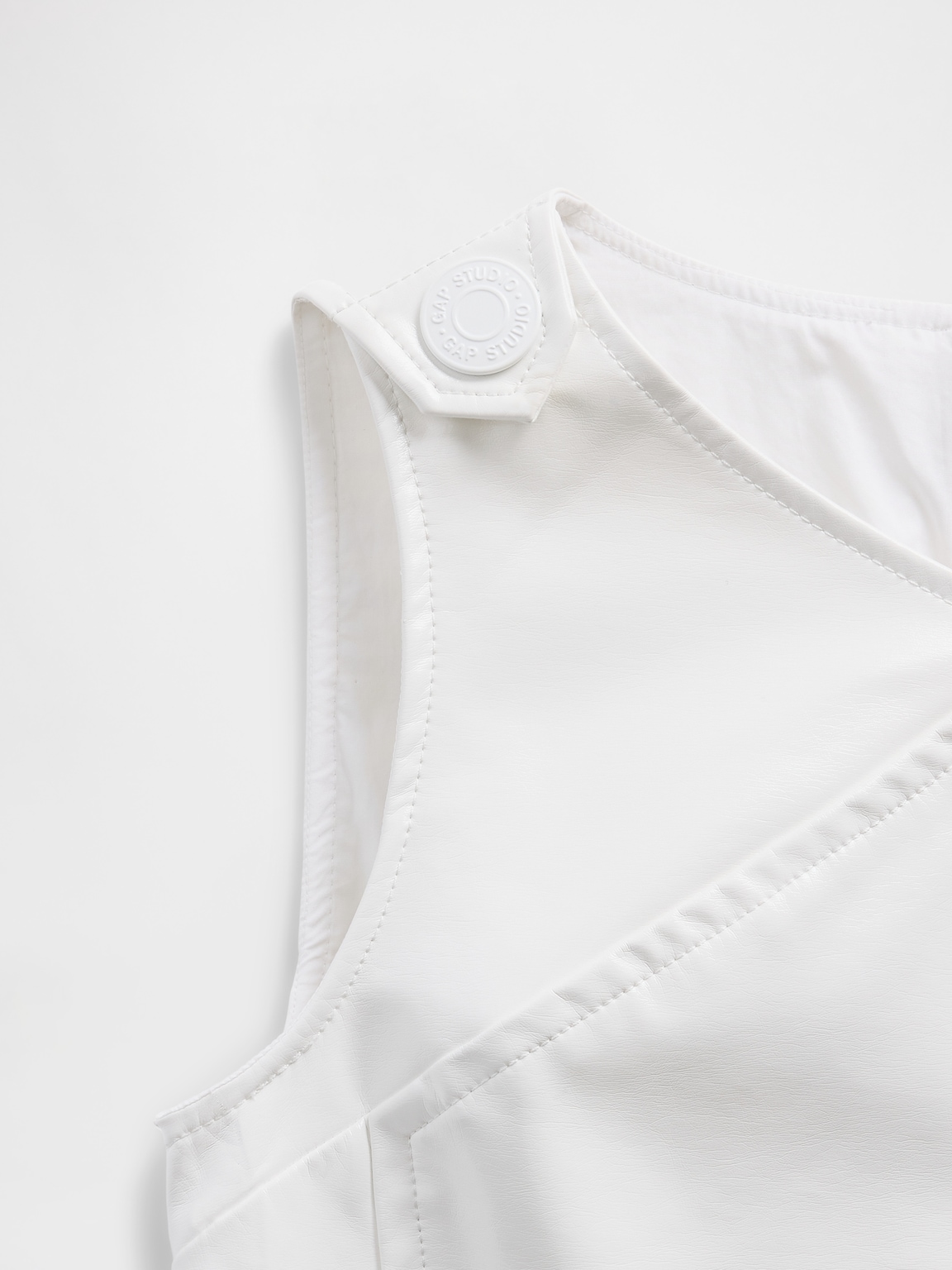 GapStudio Vegan Patent Leather Mini Dress