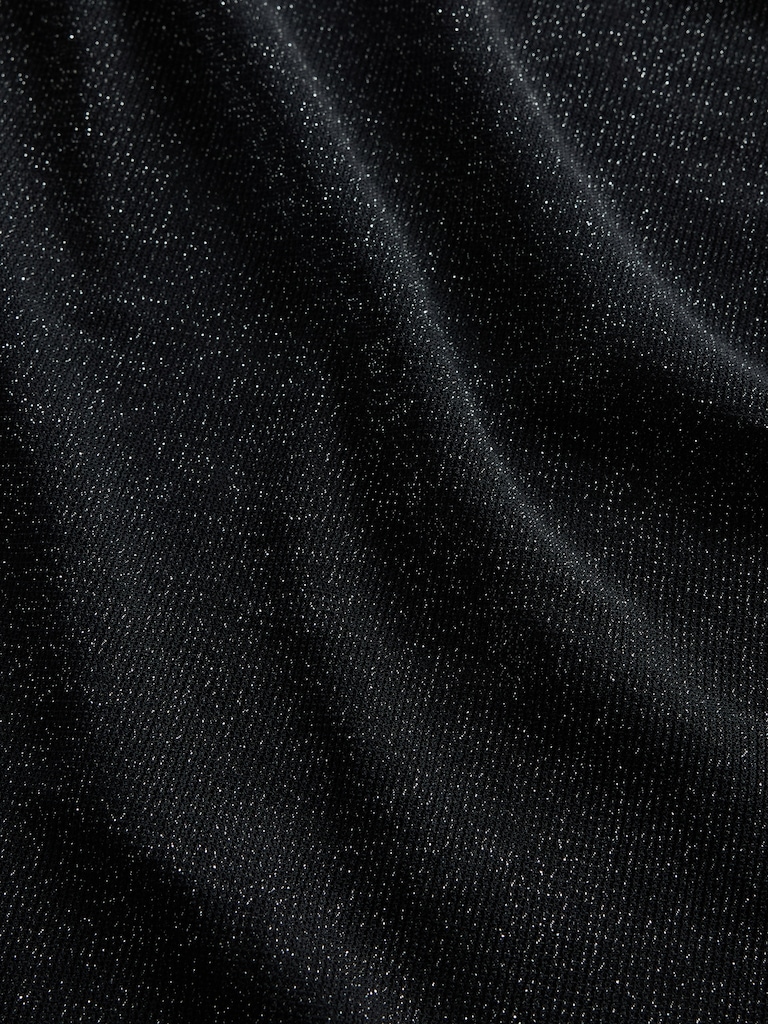 Sheer Metallic Mesh Top