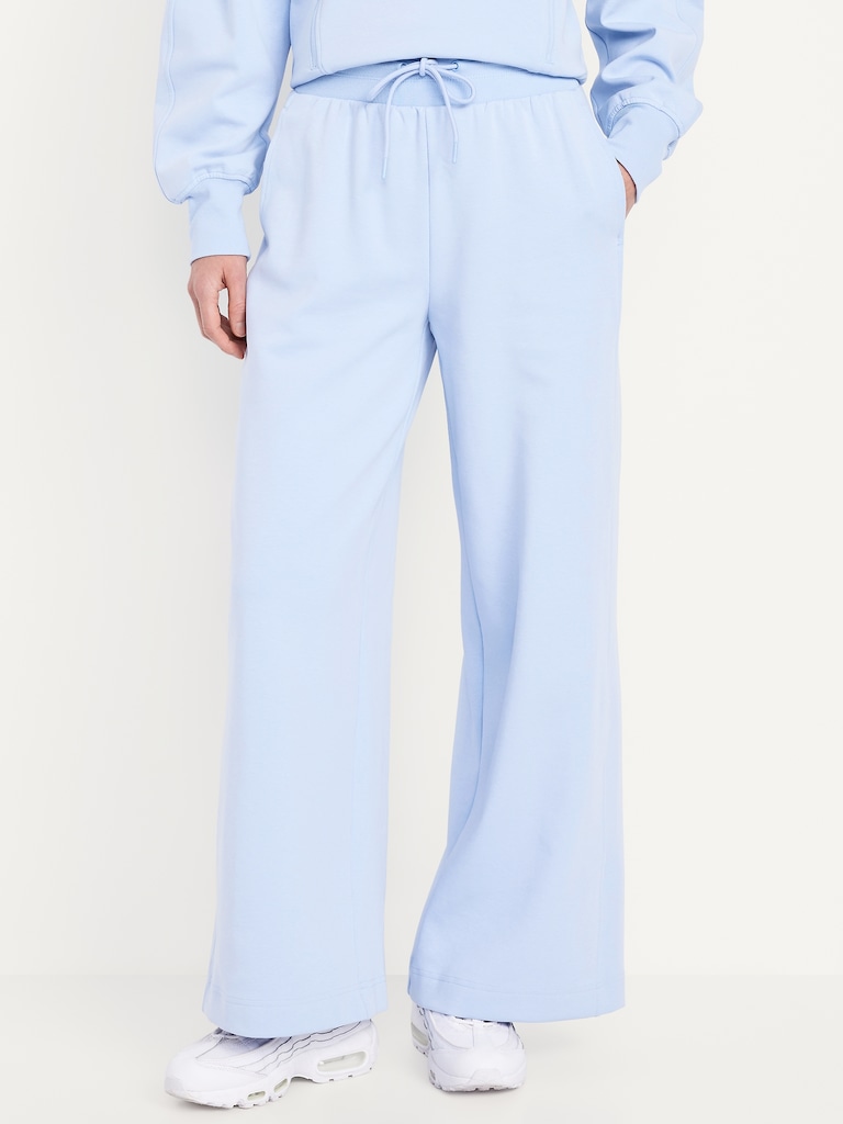 Extra High-Waisted Dynamic Fleece Wide-Leg Sweatpants