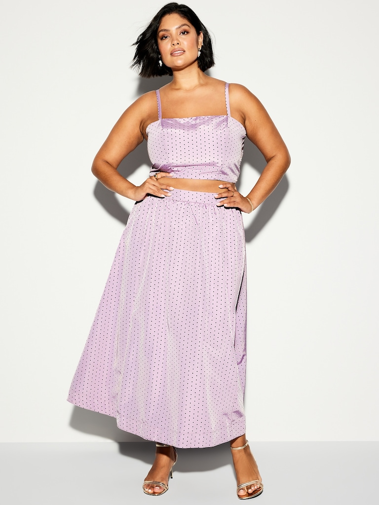 The Occasion by Old Navy High-Waisted Taffeta Midi Skirt