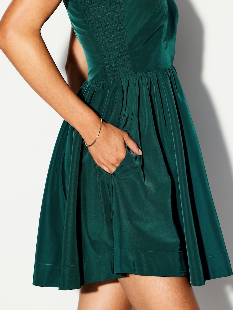 The Occasion by Old Navy Fit & Flare Taffeta Cami Mini Dress