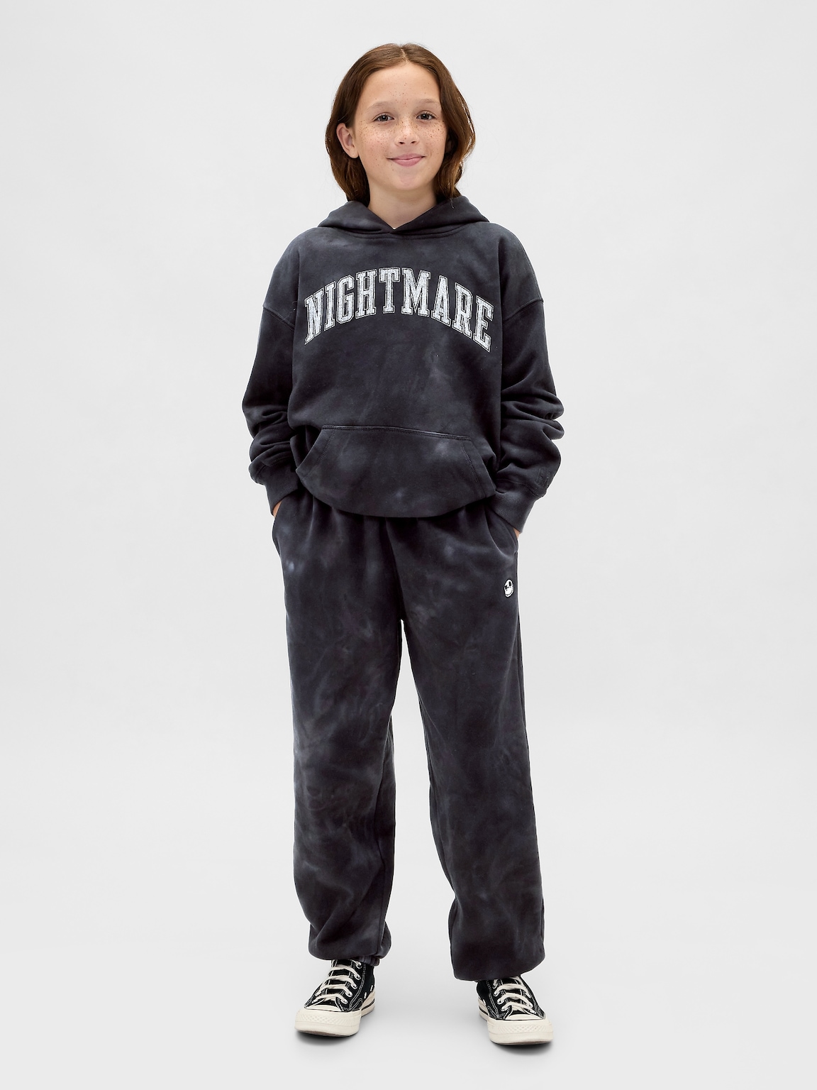 Gap × Disney Tim Burton’s The Nightmare Before Christmas Kids VintageSoft Skull Baggy Joggers