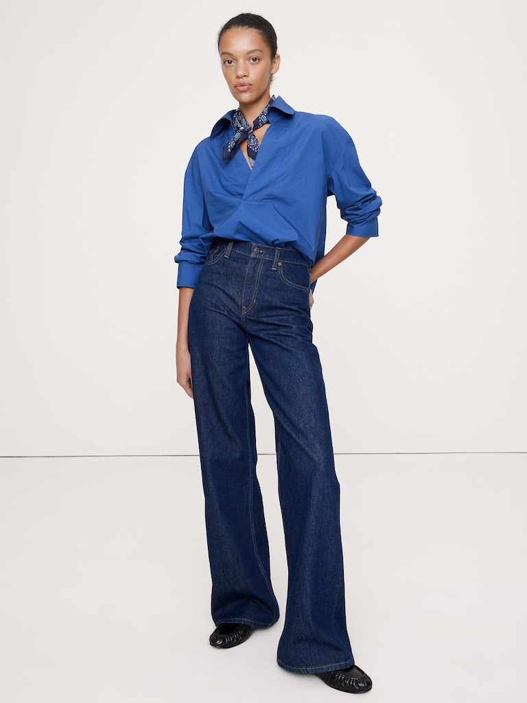 Long-Sleeve Popover Tunic