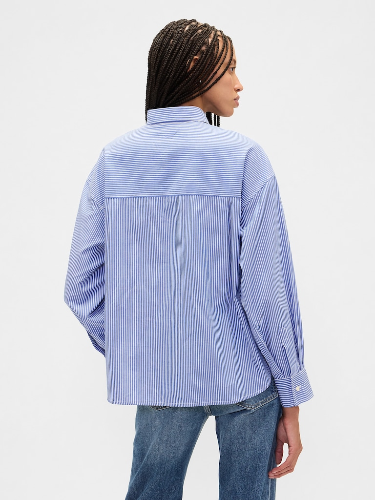 Oversized Shirt in Poplin