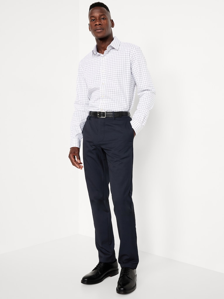 Slim-Fit Twill Dress Pants