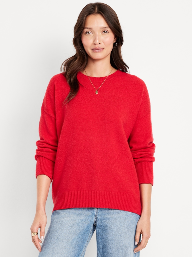 Cozy Wool-Blend Crew-Neck Sweater