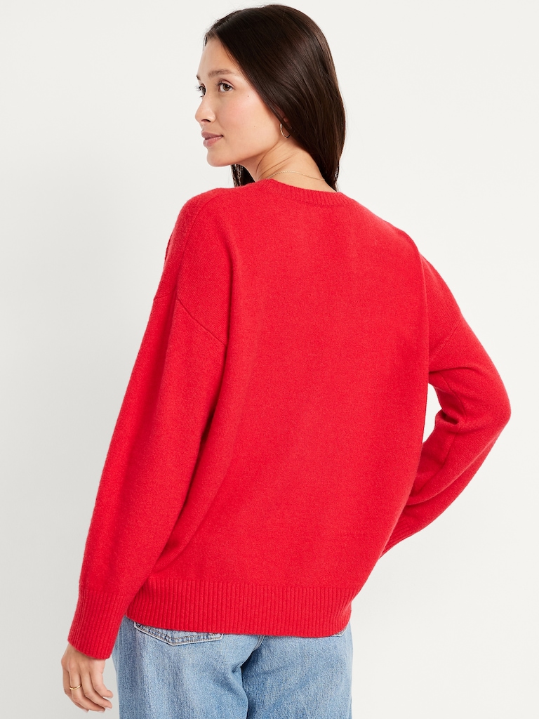 Cozy Wool-Blend Crew-Neck Sweater