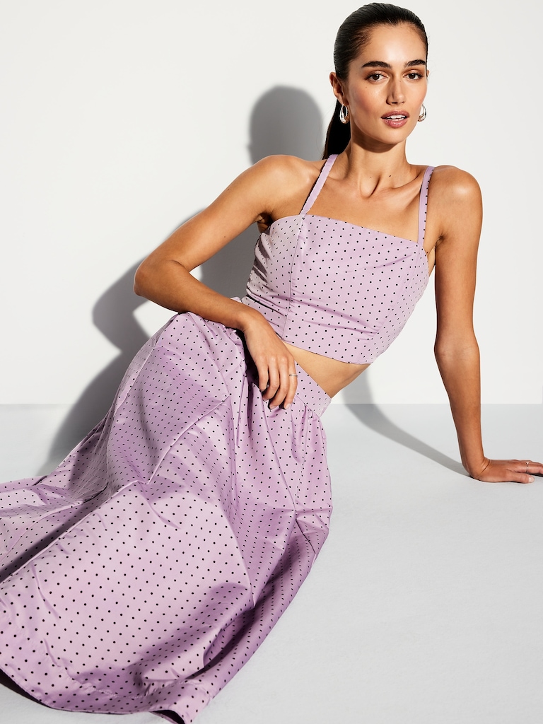 The Occasion by Old Navy Taffeta Cropped Tank Top