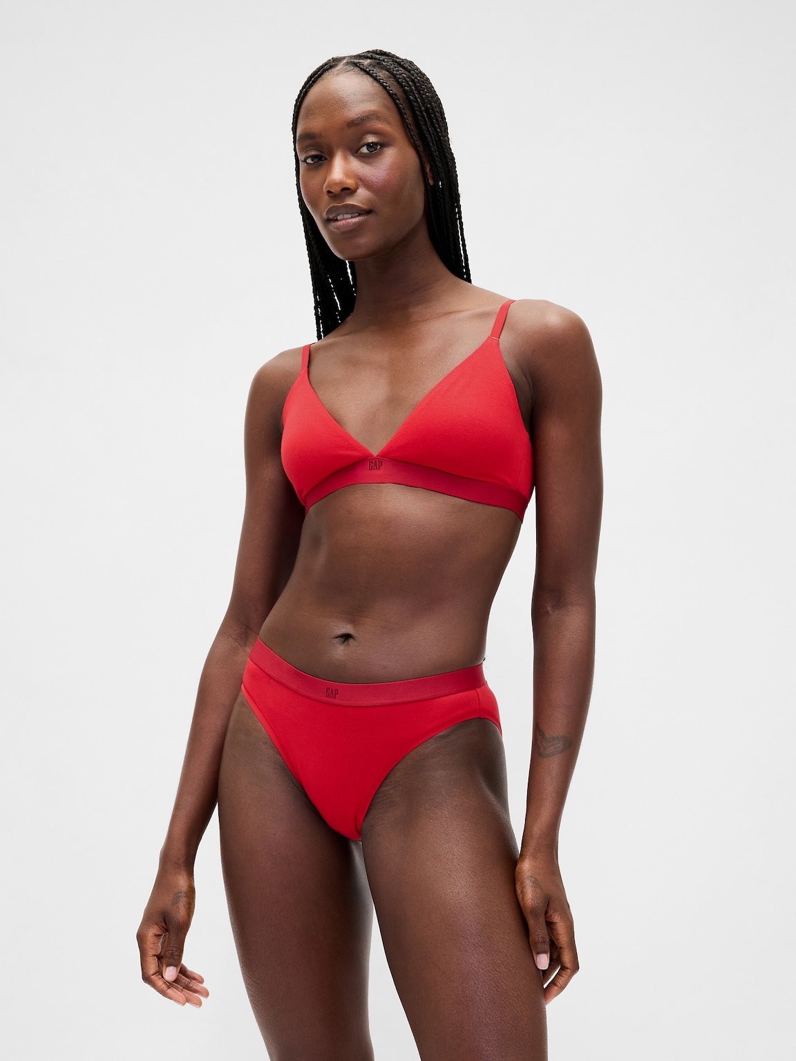 Organic Stretch Cotton Logo Bikini