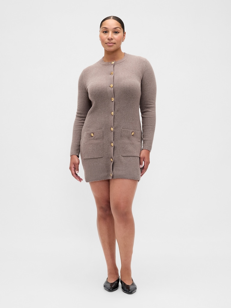 CashSoft Rib Pocket Mini Sweater Dress