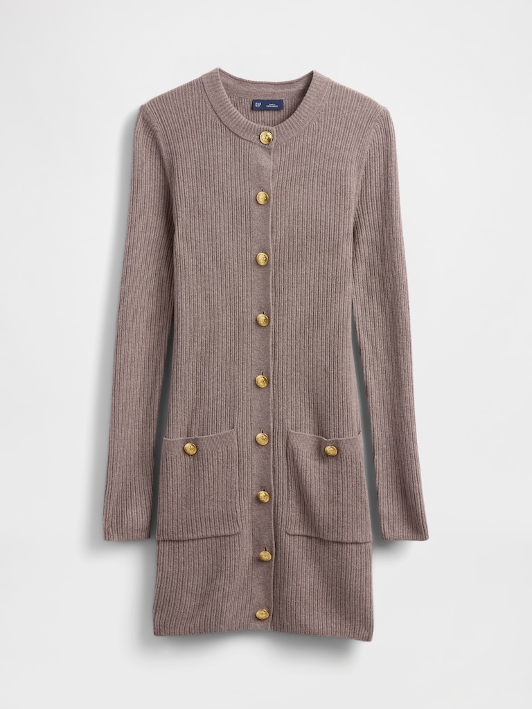 CashSoft Rib Pocket Mini Sweater Dress