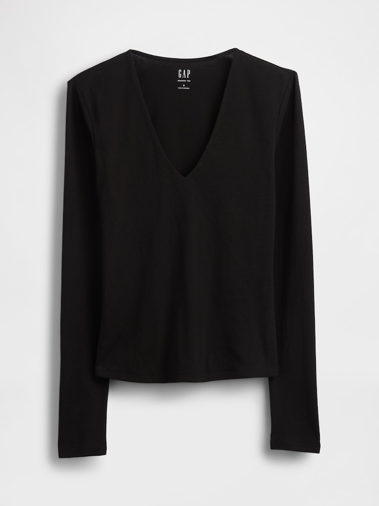 CloseKnit Jersey V-Neck T-Shirt